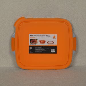 Drip EZ BBQ Prep Tub V2 Original "L x 16.25"W x 5.5" D Orange Lid Adjustable